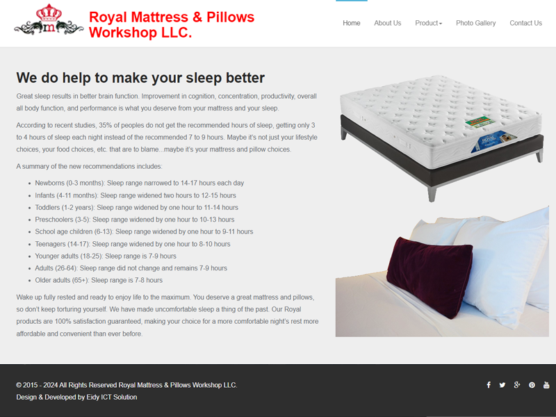 royalmnp.com website manage and maintenance